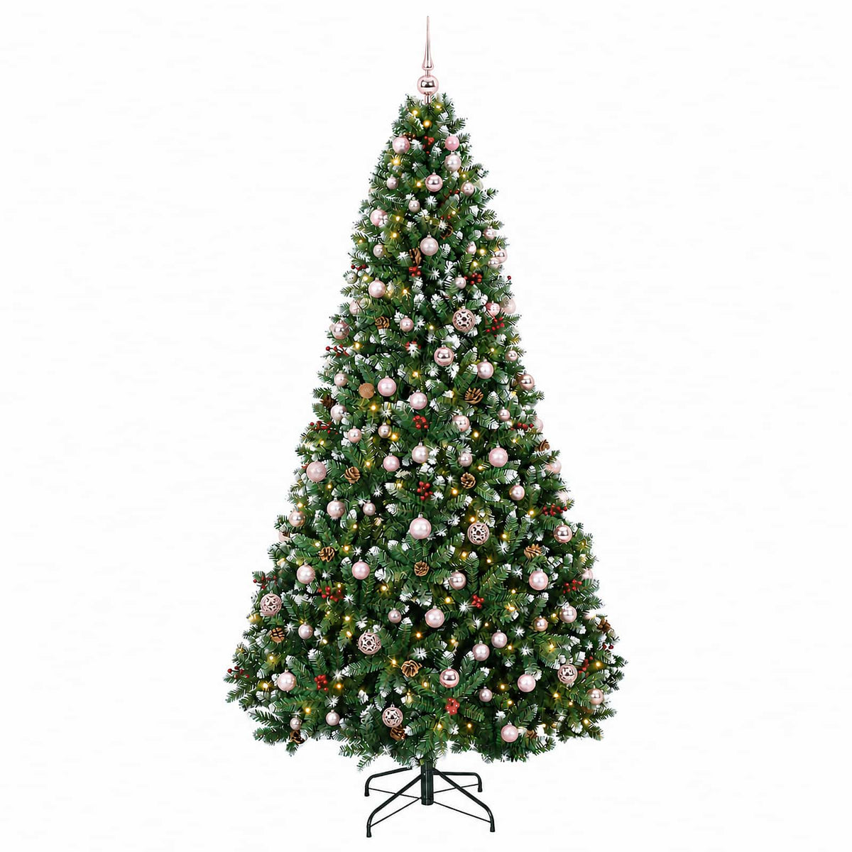 Artificial Christmas Tree Green with Bauble 240 cm 300 LEDs
