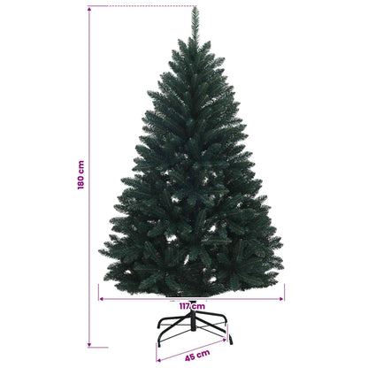 Artificial Christmas Tree Dark Green with Baubles 180 cm