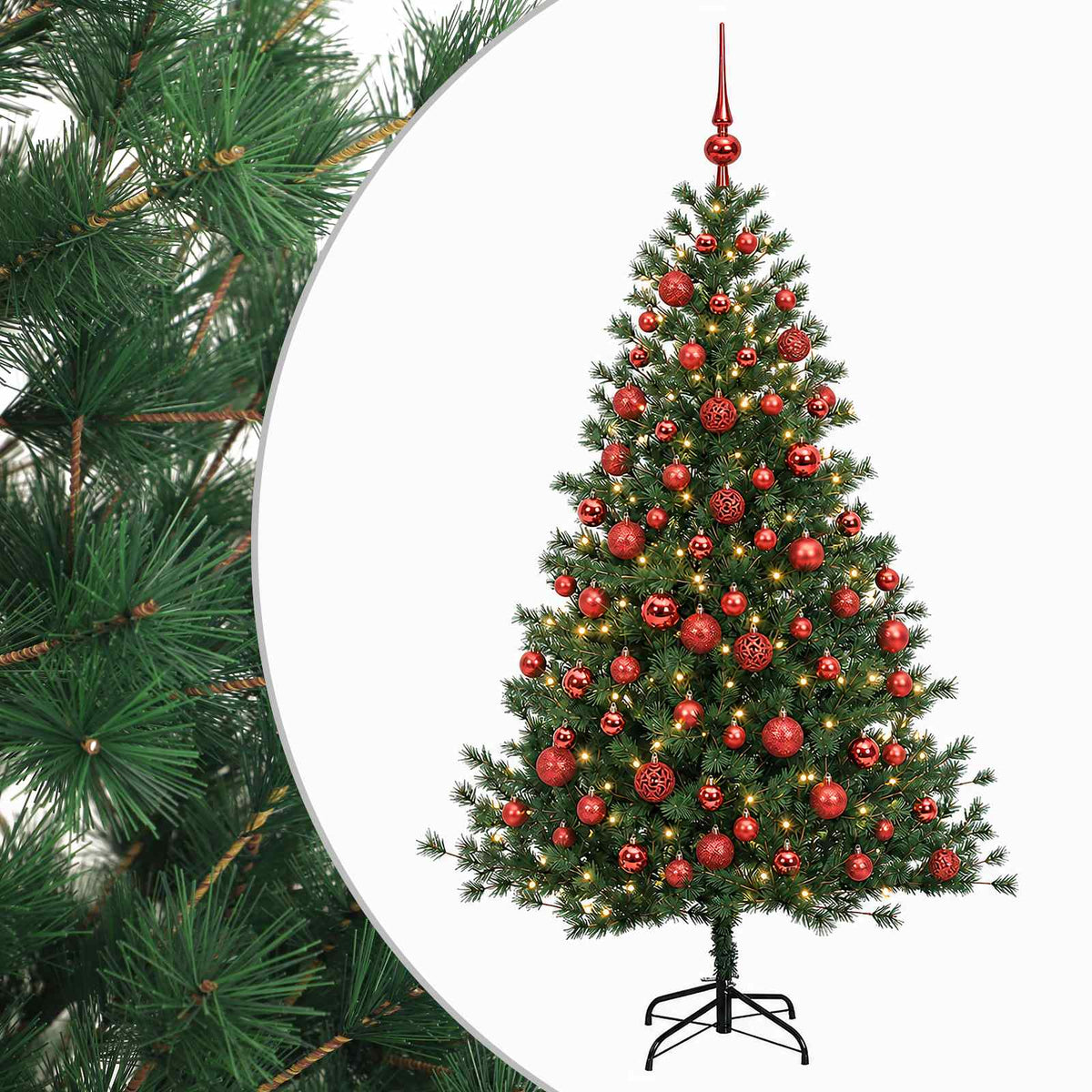 Artificial Christmas Tree with Bauble 240 cm 300 LEDs