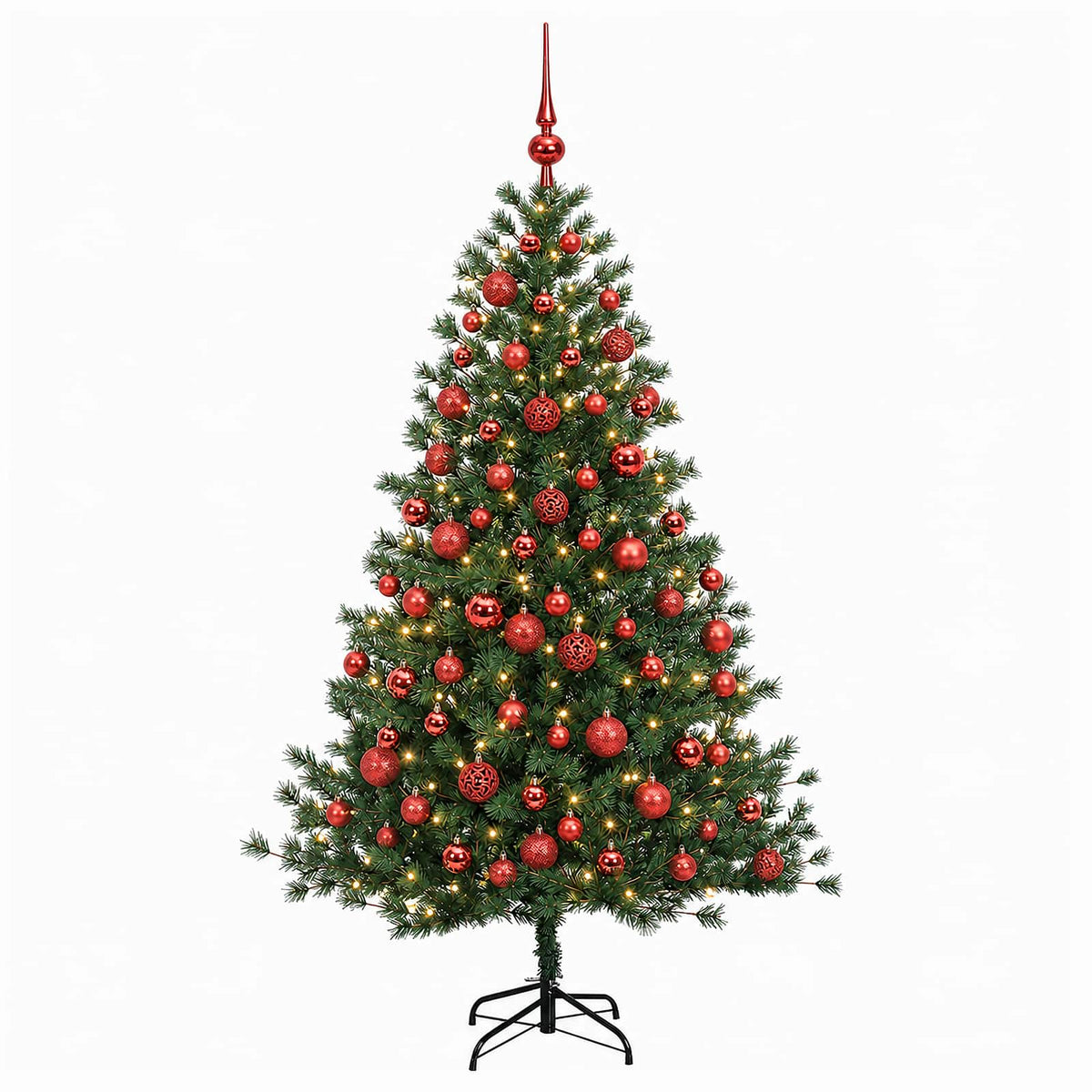 Artificial Christmas Tree with Bauble 240 cm 300 LEDs