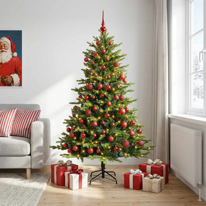 Artificial Christmas Tree with Bauble 210 cm 300 LEDs