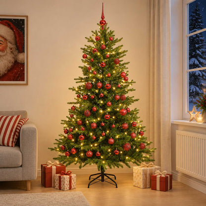 Artificial Christmas Tree with Bauble 210 cm 300 LEDs