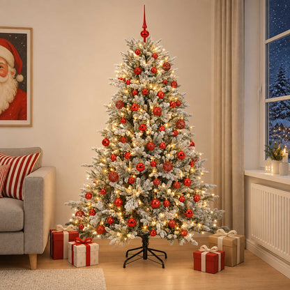 Artificial Christmas Tree with Bauble 210 cm 300 LEDs