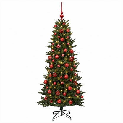 Artificial Christmas Tree with Bauble 210 cm 300 LEDs