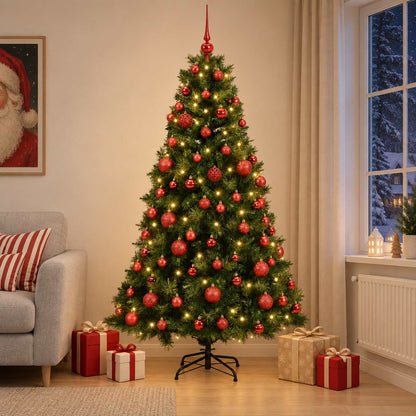 Artificial Christmas Tree with Bauble 180 cm 300 LEDs