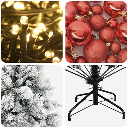 Artificial Christmas Tree with Bauble 210 cm 300 LEDs