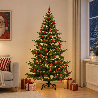 Artificial Christmas Tree with Bauble 240 cm 300 LEDs