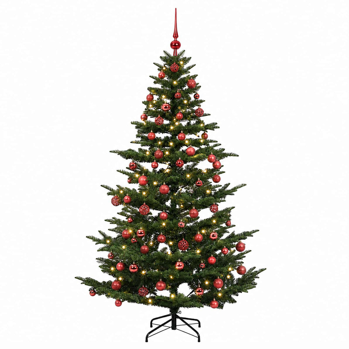 Artificial Christmas Tree with Bauble 210 cm 300 LEDs