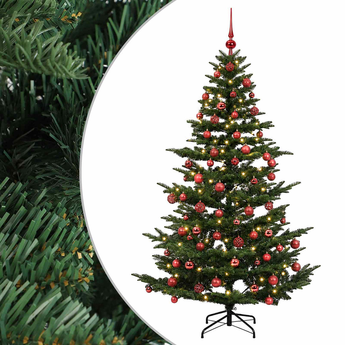 Artificial Christmas Tree with Bauble 240 cm 300 LEDs