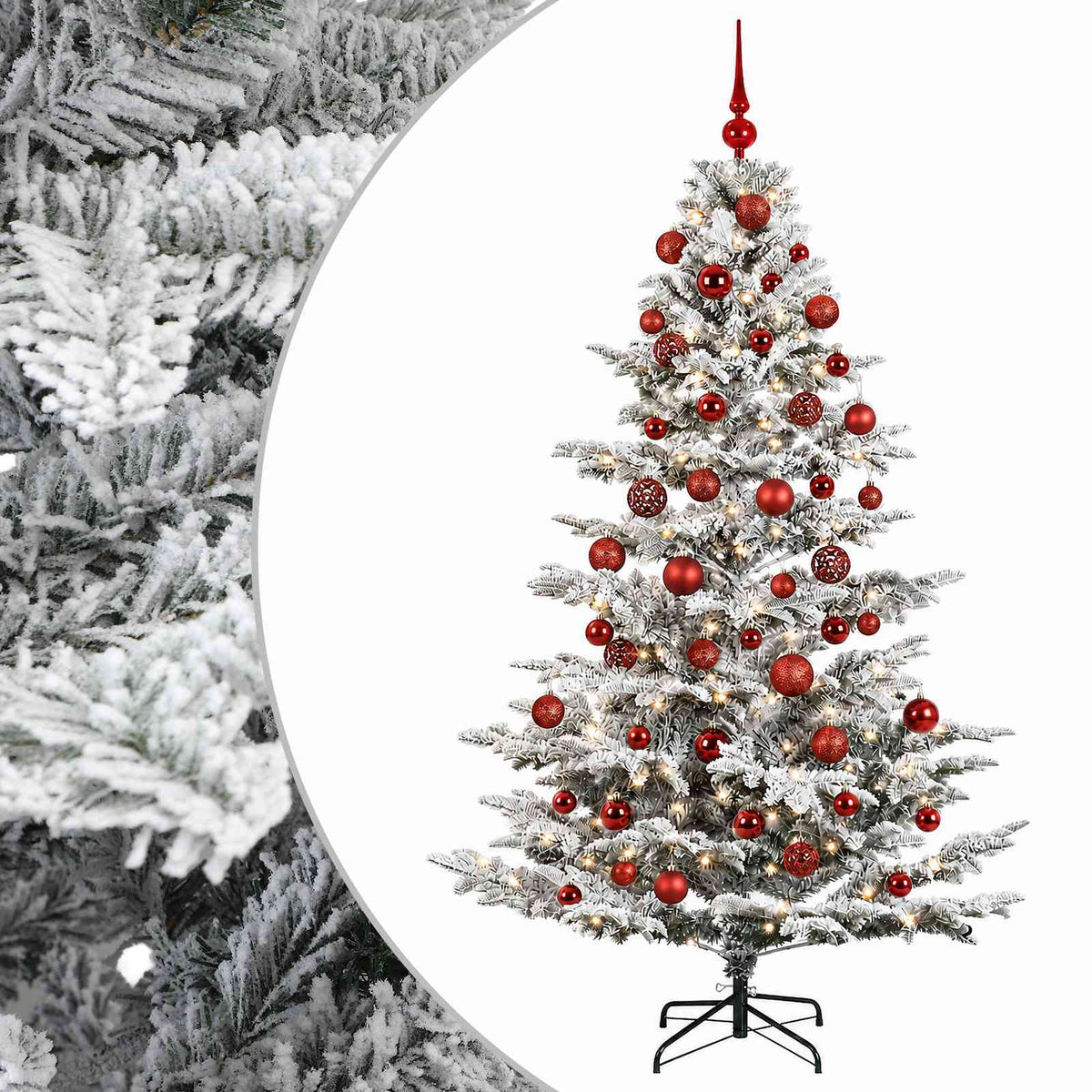 Artificial Christmas Tree with Bauble 210 cm 300 LEDs