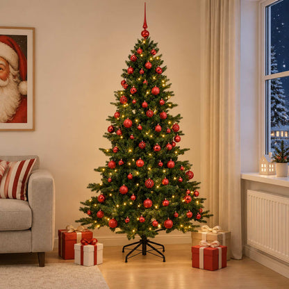 Artificial Christmas Tree with Bauble 240 cm 300 LEDs