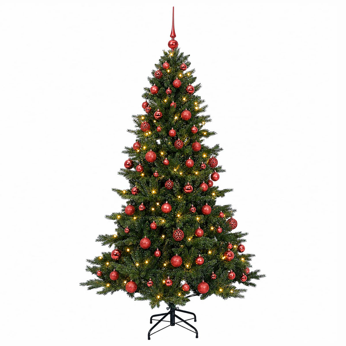 Artificial Christmas Tree with Bauble 210 cm 300 LEDs
