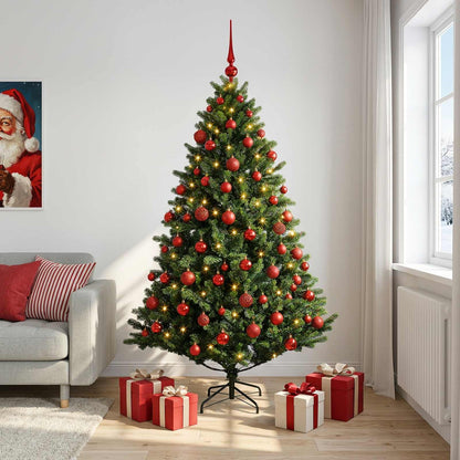 Artificial Christmas Tree with Bauble 210 cm 300 LEDs
