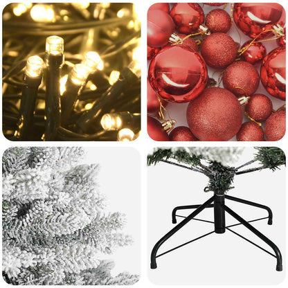 Artificial Christmas Tree with Bauble 240 cm 300 LEDs