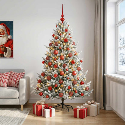 Artificial Christmas Tree with Bauble 210 cm 300 LEDs