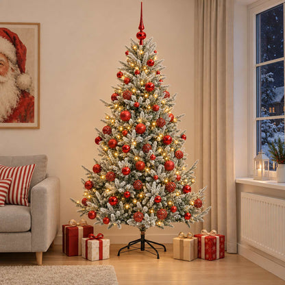 Artificial Christmas Tree with Bauble 210 cm 300 LEDs
