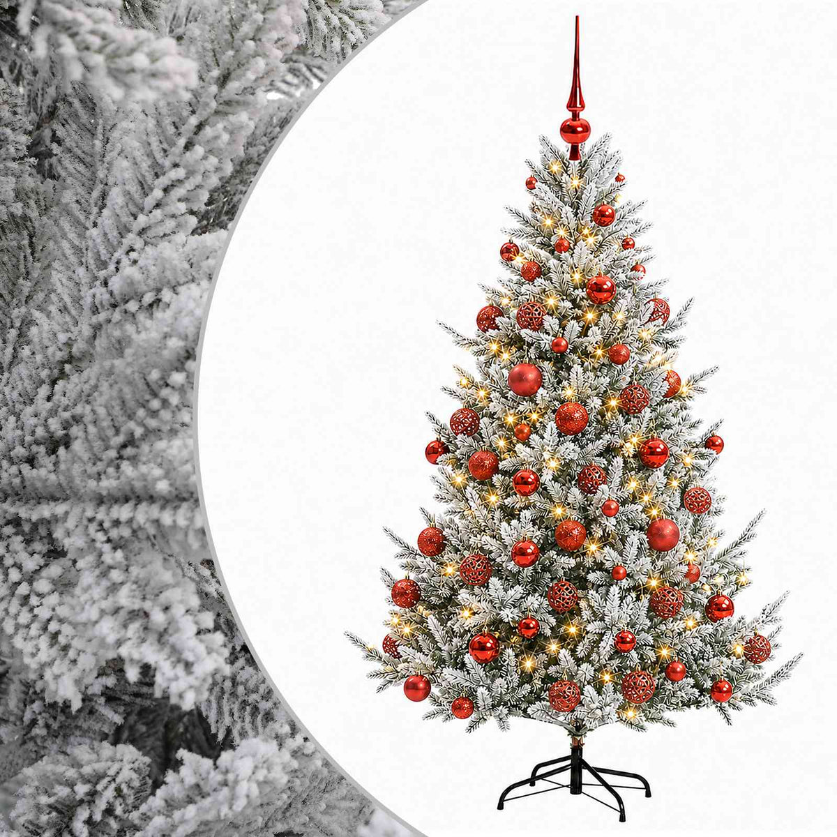 Artificial Christmas Tree with Bauble 240 cm 300 LEDs