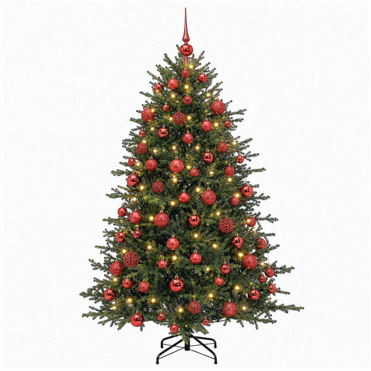 Artificial Christmas Tree with Bauble 180 cm 300 LEDs