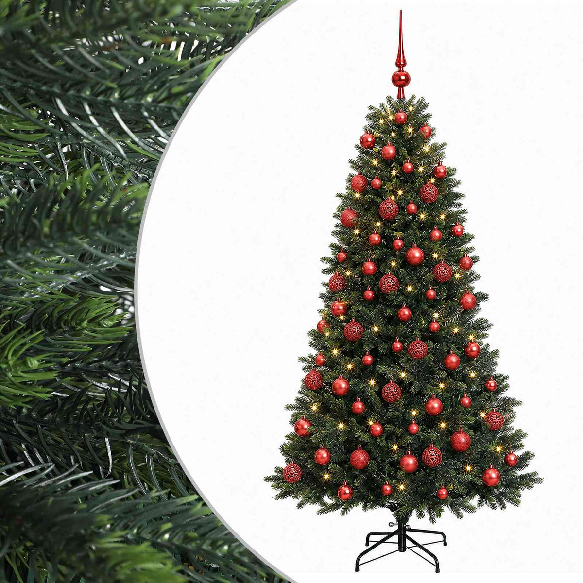 Artificial Christmas Tree with Bauble 240 cm 300 LEDs