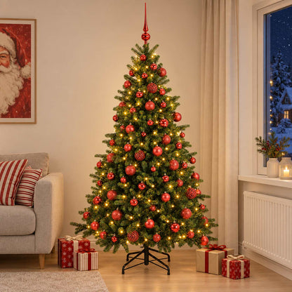 Artificial Christmas Tree with Bauble 240 cm 300 LEDs