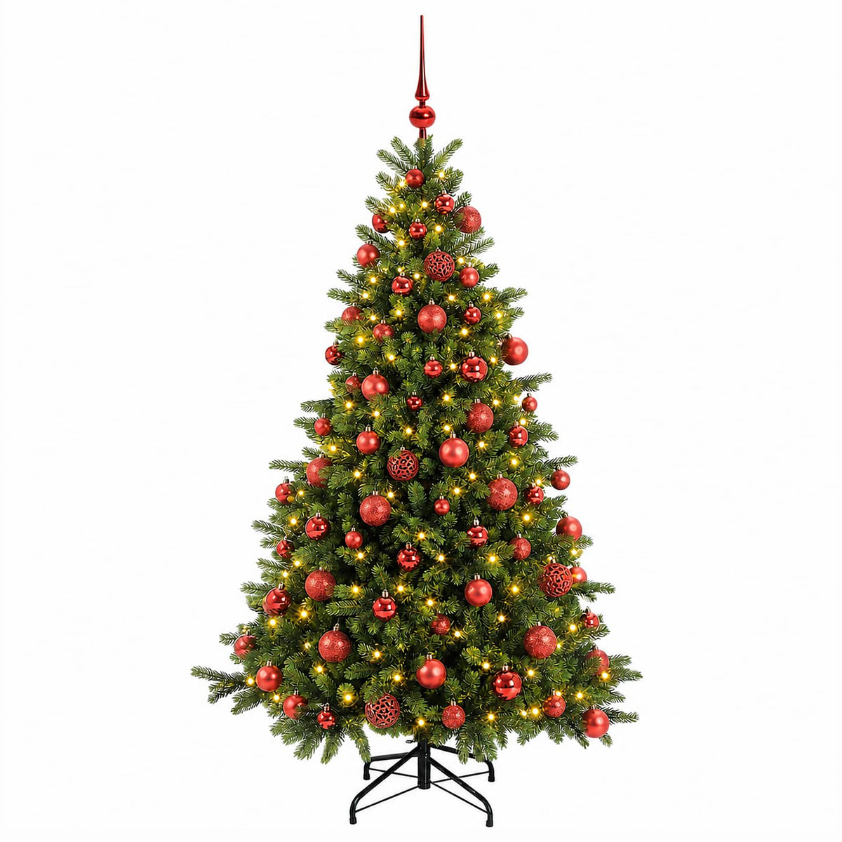 Artificial Christmas Tree with Bauble 180 cm 300 LEDs