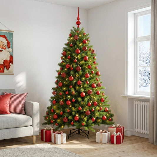 Artificial Christmas Tree with Bauble 210 cm 300 LEDs