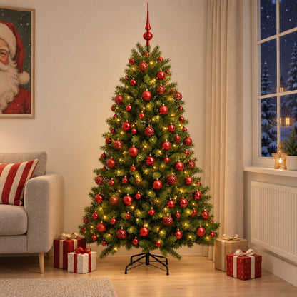 Artificial Christmas Tree with Bauble 180 cm 300 LEDs