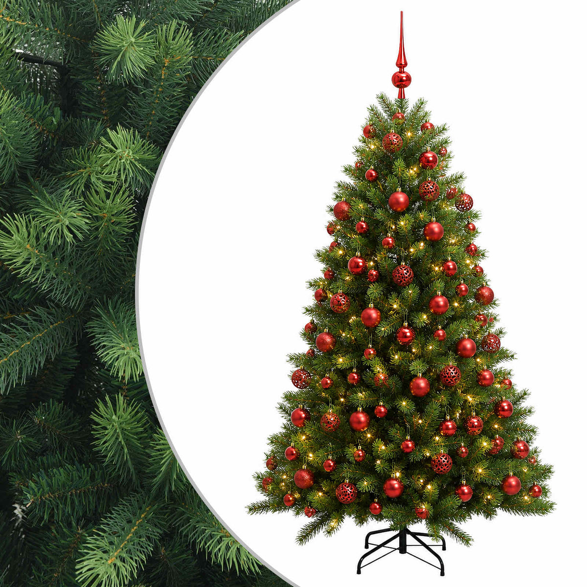 Artificial Christmas Tree with Bauble 180 cm 300 LEDs