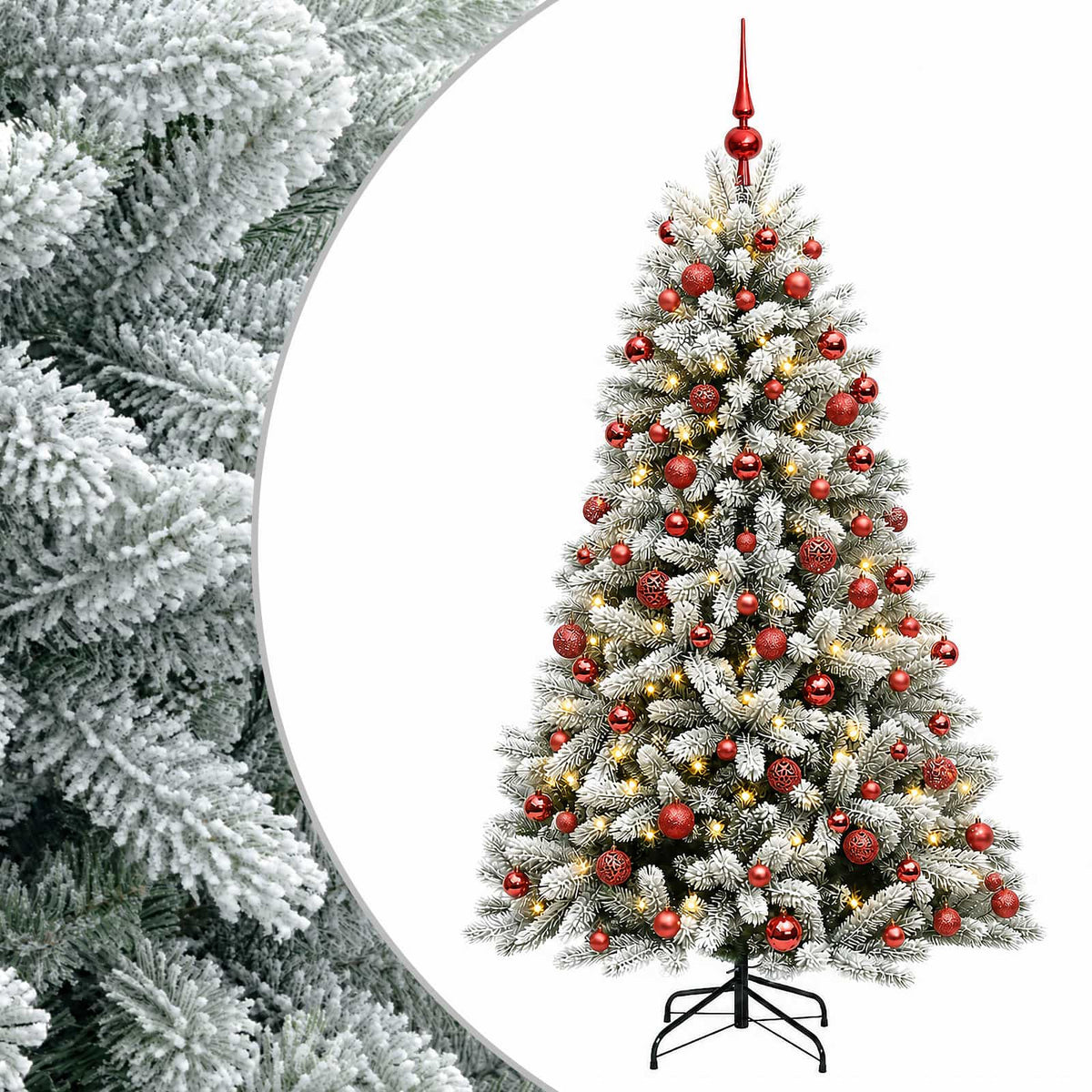 Artificial Christmas Tree with Bauble 210 cm 300 LEDs