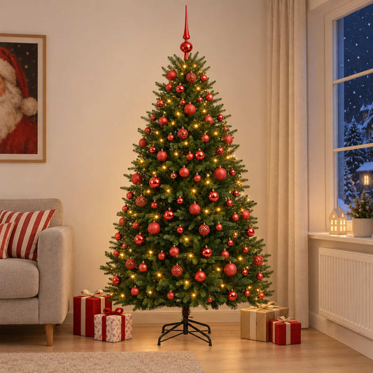 Artificial Christmas Tree with Bauble 210 cm 300 LEDs