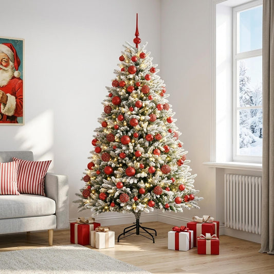 Artificial Christmas Tree with Bauble 240 cm 300 LEDs