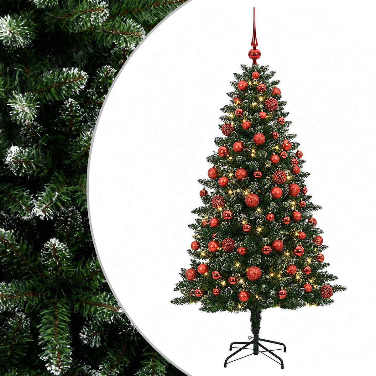 Artificial Christmas Tree with Bauble 180 cm 300 LEDs