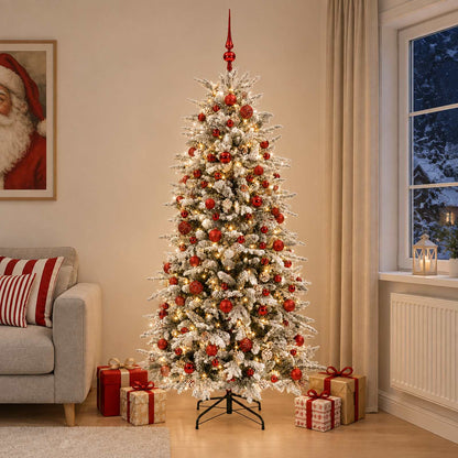 Artificial Christmas Tree with Bauble 210 cm 300 LEDs