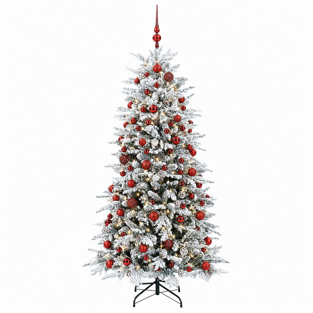 Artificial Christmas Tree with Bauble 210 cm 300 LEDs