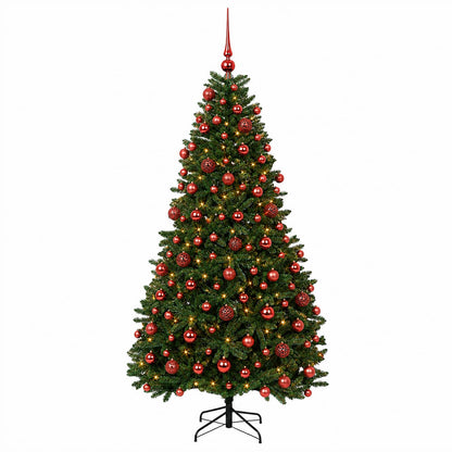 Artificial Christmas Tree Mid-green with Bauble 240 cm 300 LEDs