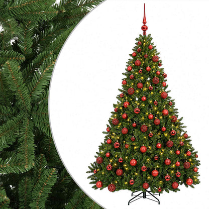 Artificial Light Green Christmas Tree with Baubles 180 cm