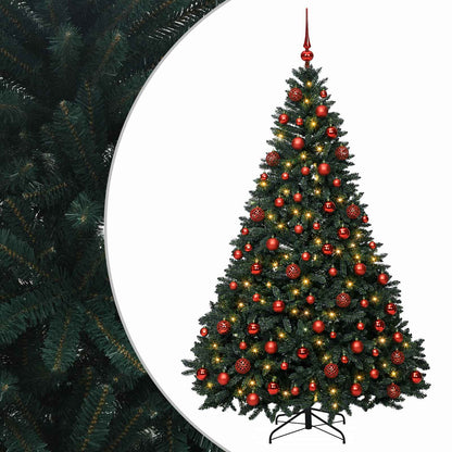 Artificial Christmas Tree Dark Green with Bauble 180 cm