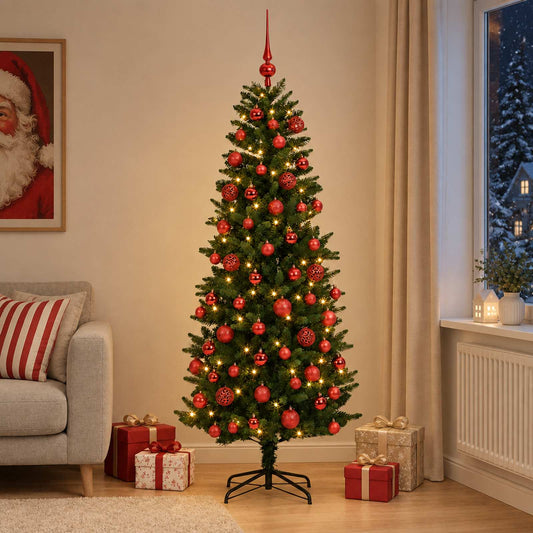 Artificial Christmas Tree with Bauble 210 cm 300 LEDs