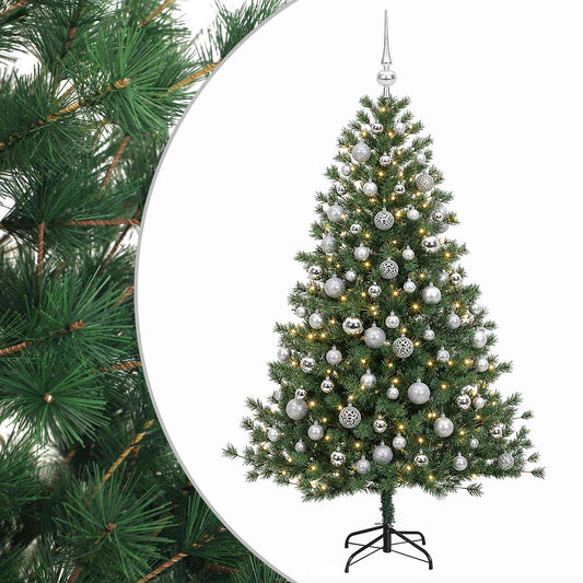 Artificial Christmas Tree with Bauble 210 cm 300 LEDs
