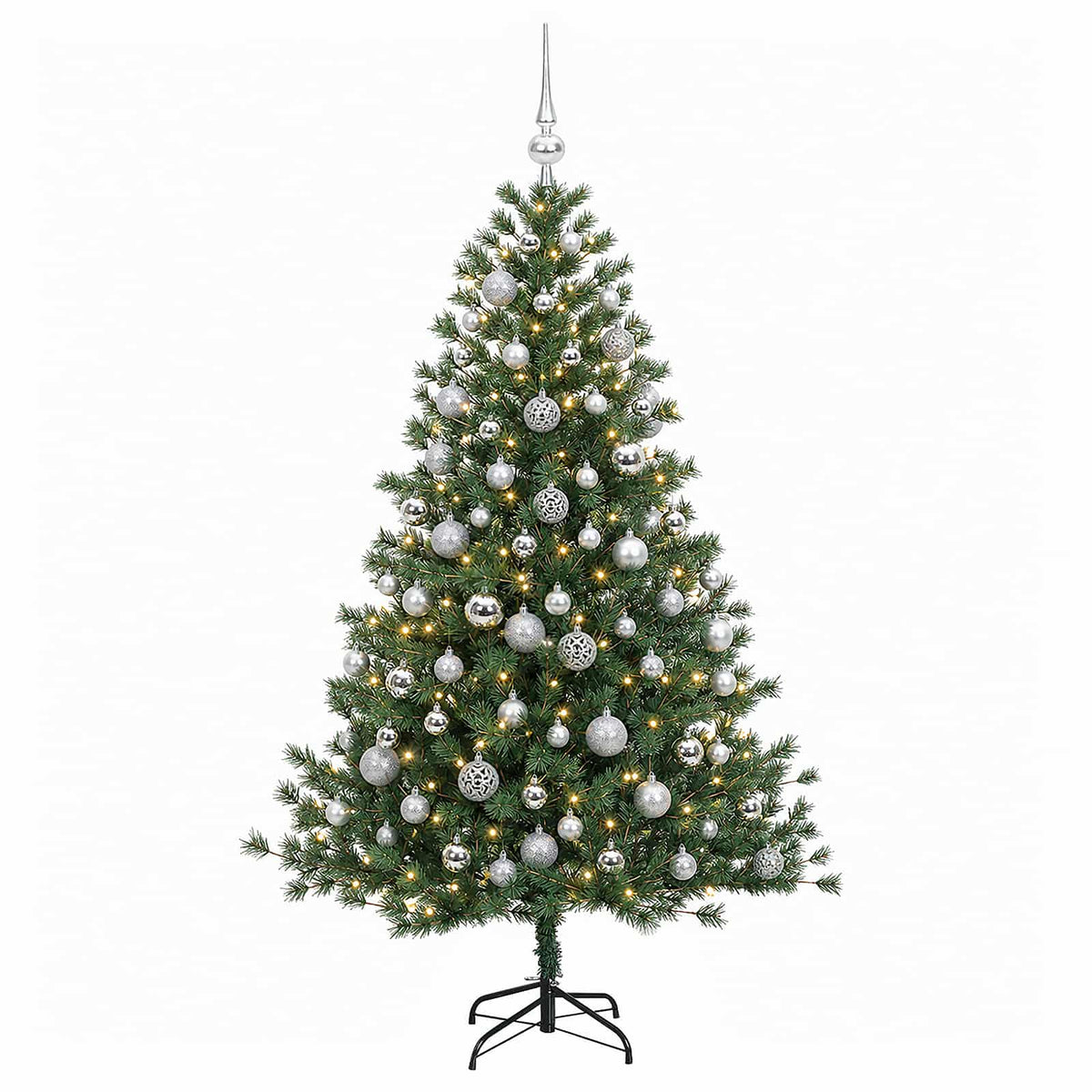 Artificial Christmas Tree with Bauble 210 cm 300 LEDs