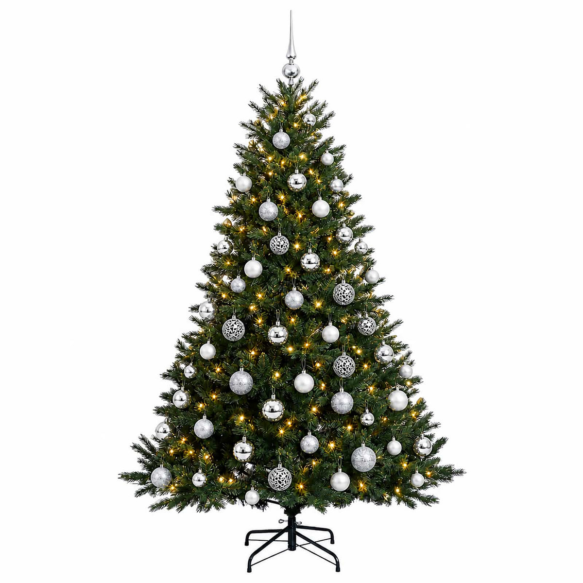 Artificial Christmas Tree with Bauble 240 cm 300 LEDs
