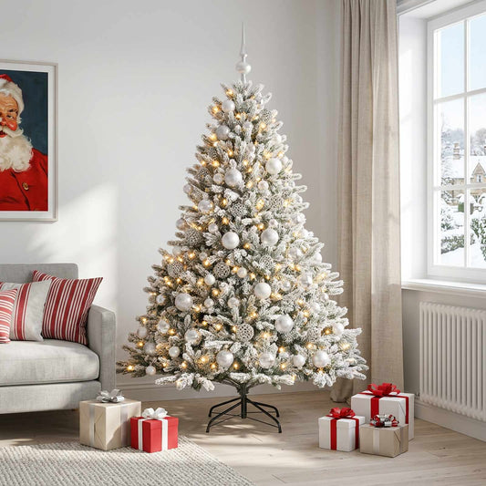 Artificial Christmas Tree with Bauble 210 cm 300 LEDs