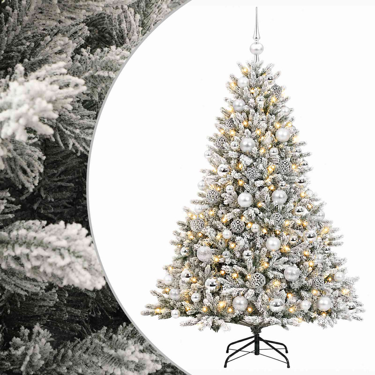 Artificial Christmas Tree with Bauble 180 cm 300 LEDs