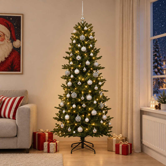 Artificial Christmas Tree with Bauble 180 cm 300 LEDs
