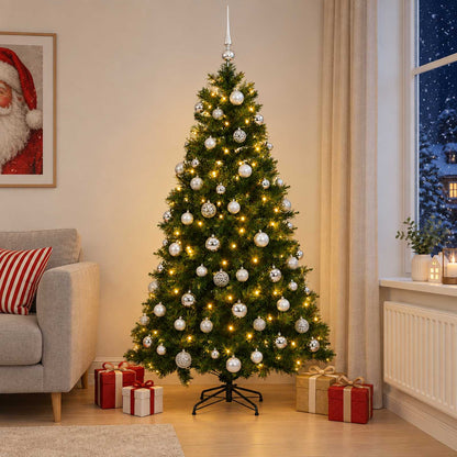 Artificial Christmas Tree with Bauble 240 cm 300 LEDs