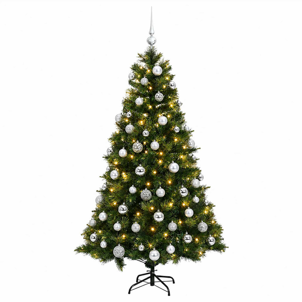 Artificial Christmas Tree with Bauble 210 cm 300 LEDs