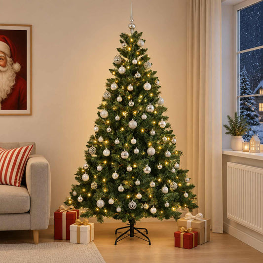Artificial Christmas Tree with Bauble 180 cm 300 LEDs