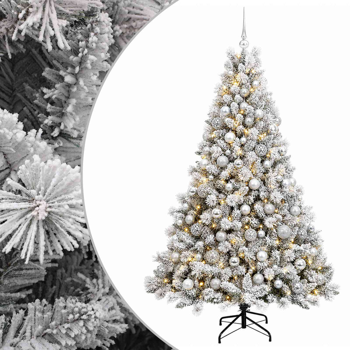 Artificial Christmas Tree with Bauble 210 cm 300 LEDs