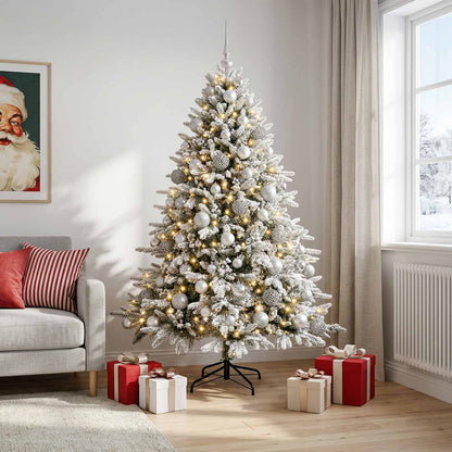 Artificial Christmas Tree with Bauble 210 cm 300 LEDs