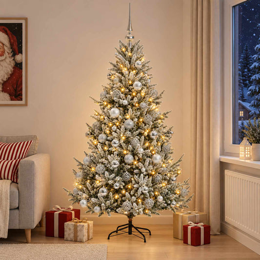 Artificial Christmas Tree with Bauble 240 cm 300 LEDs
